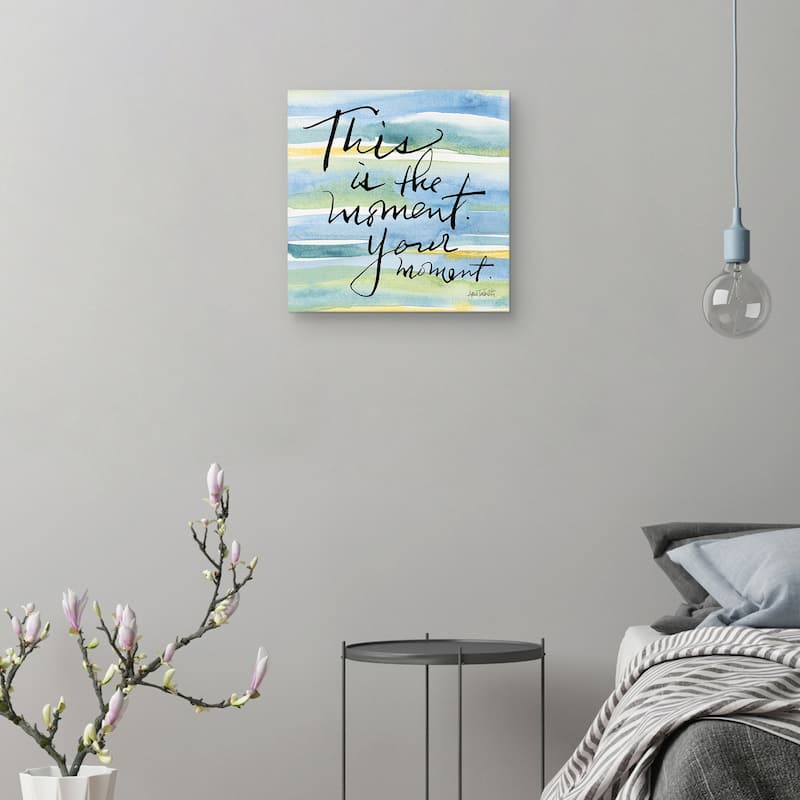This is the Moment by Anne Tavoletti Canvas Art Print