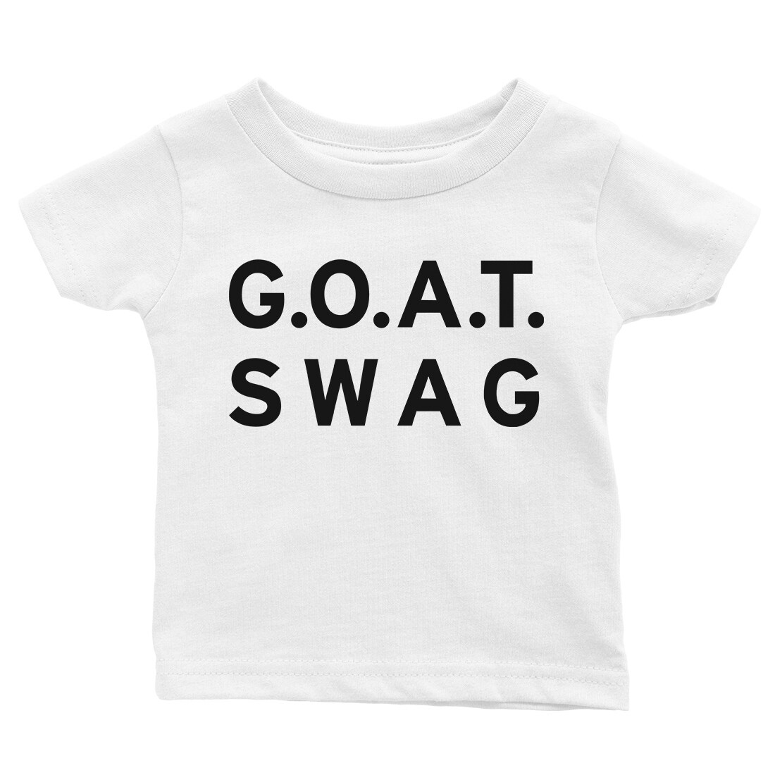 Shop 365 Printing Goat Swag Baby Graphic T Shirt Gift White Baby
