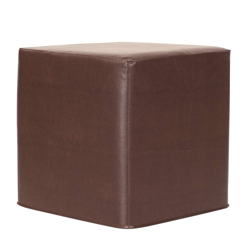 Allan Andrews No Tip Block Ottoman With Cover, Avanti Collection - Cappuccino