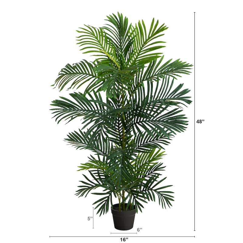 4' Areca Artificial Palm Tree UV Resistant (Indoor/Outdoor) - 6"