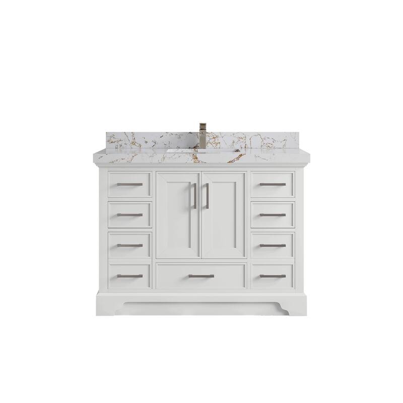 Willow Collections 48 x 22 Charlotte Single Sink Bathroom Vanity with Countertop