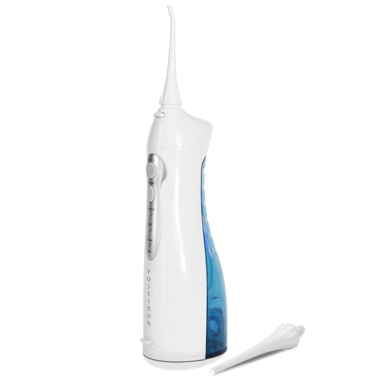 ToiletTree Products Oral Irrigator By Poseidon Portable and Cordless Water Flosser (w/Rechargeable Batteries)