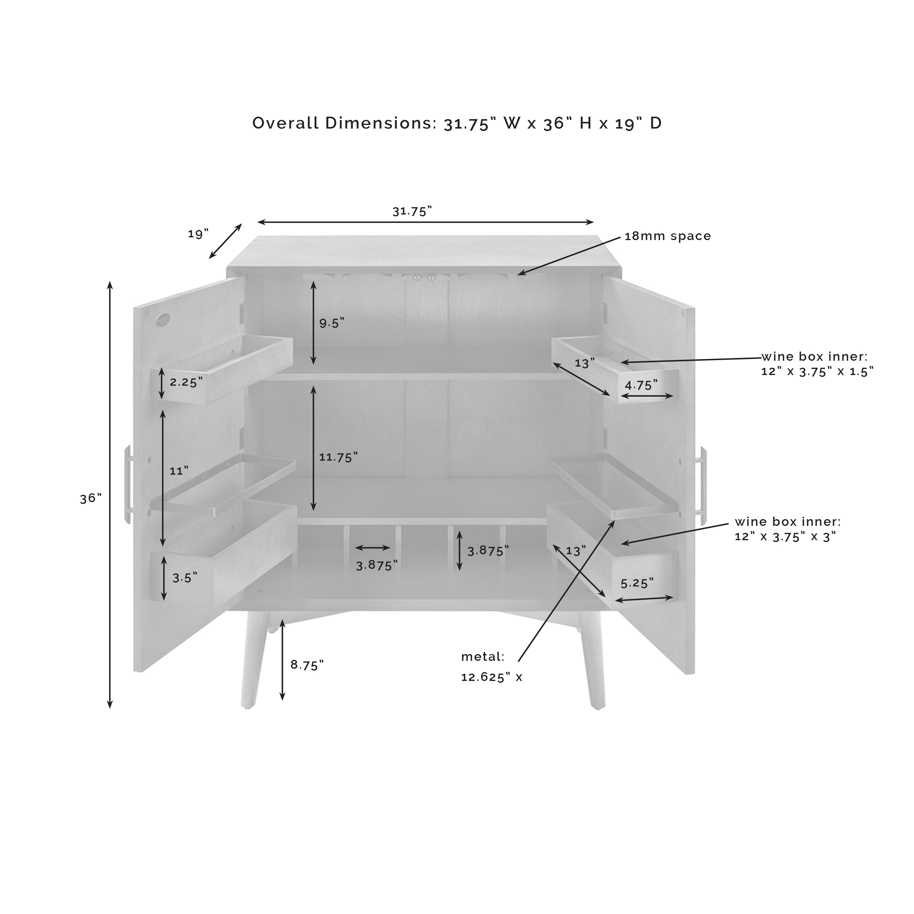 Landon bar hot sale cabinet
