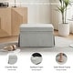 preview thumbnail 121 of 152, Rectangle Chenille Upholstered Storage Ottoman