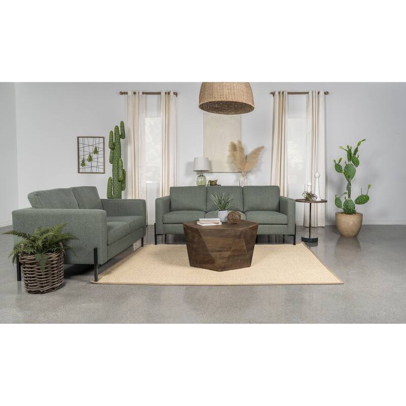 Dulcie 2-piece Upholstered Loose Back Sofa Set