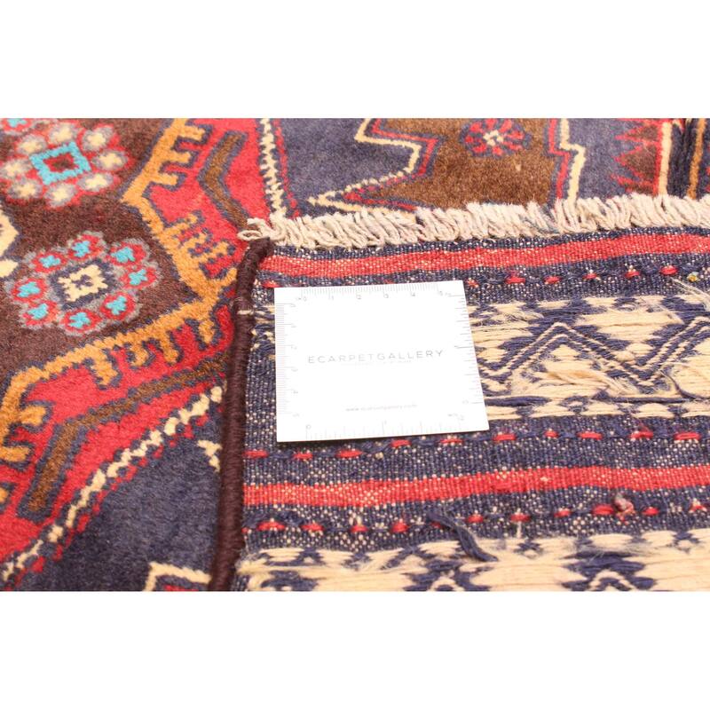 ECARPETGALLERY Hand-knotted Teimani Dark Navy Wool Rug - 2'7 x 4'9