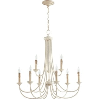Quorum International Brooks 9 Light 29" Wide Taper Candle Chandelier