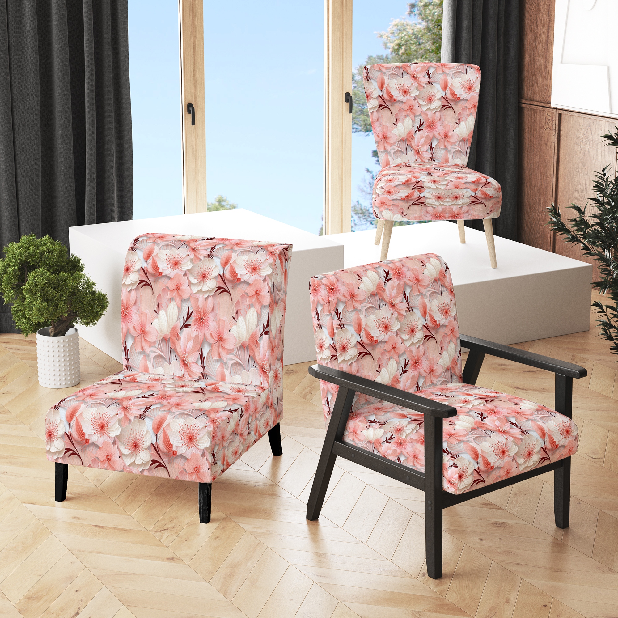 Pink Floral Living Room Seating Bed Bath Beyond
