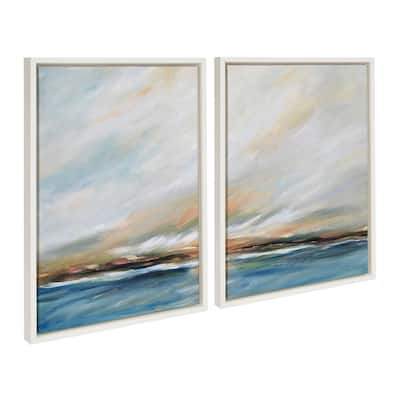 Kate and Laurel Sylvie Sunday Morning Framed Canvas by Mary Sparrow