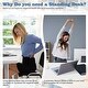 preview thumbnail 3 of 40, Futzca Height Adjustable Electric Standing Desk Sit Stand Computer Stand up Desk with Splice Board(White)
