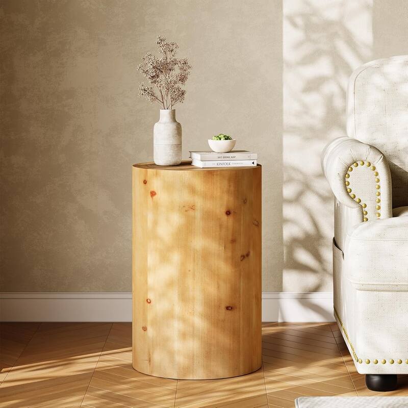 15.4-inch End/Side Table for Small Spaces, Modern Plant Stand, No Assembly Required