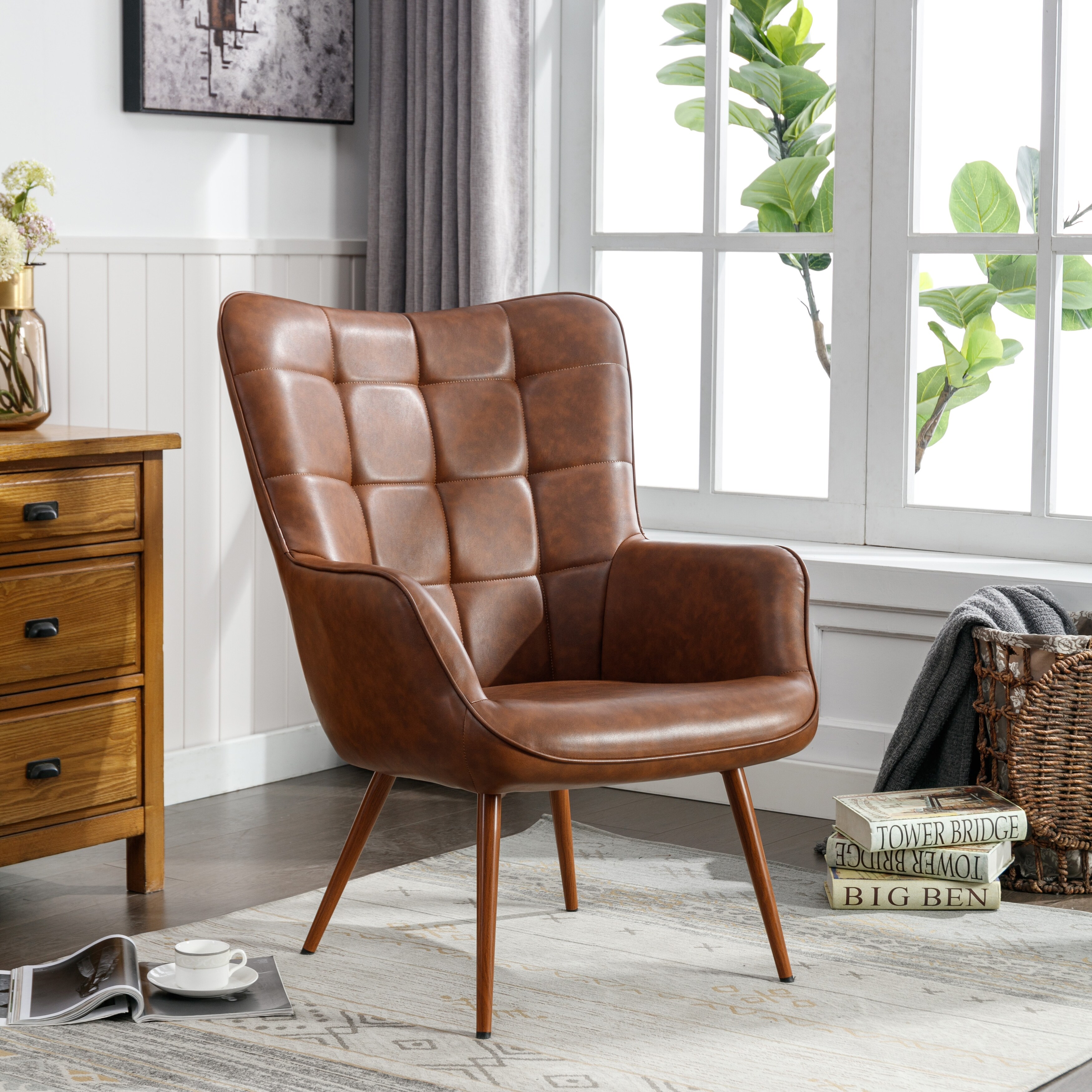 Modern Accent Chair Wingback Armchair On Sale Bed Bath