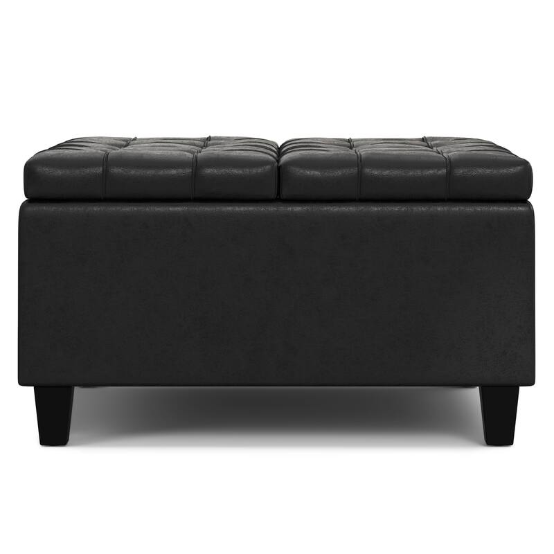 WYNDENHALL Elliot 30 inch Wide Transitional Square Table Ottoman