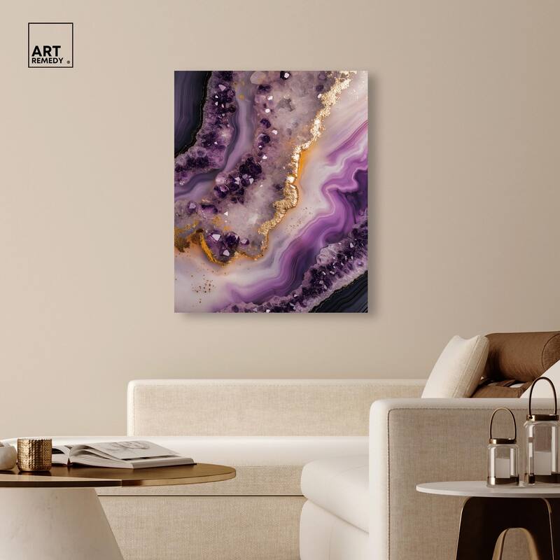 Amethystine Dream I Canvas by Art Remedy, Gallery Wrapped
