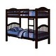 preview thumbnail 11 of 10, Twin over Twin Convertible Bunk Bed with Guard-Rail & Ladder, White