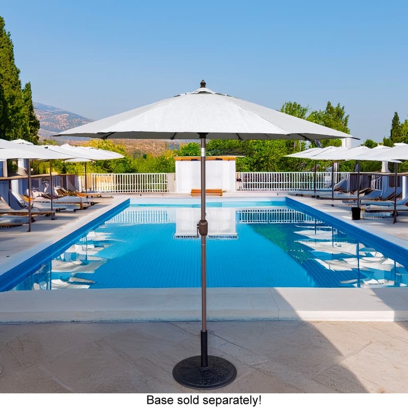 Tropishade 9' Market Umbrella with Sunbrella Spotlight Ash 15000-03