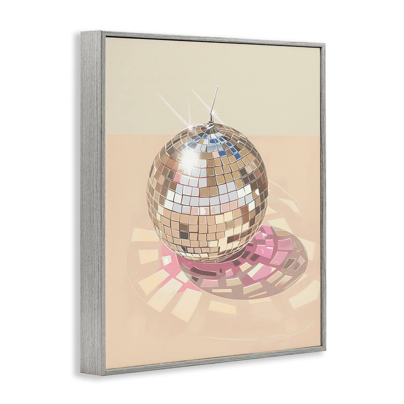 Stupell Dazzling Disco Ball Refraction Framed Giclee Art Design By Arlington Prints