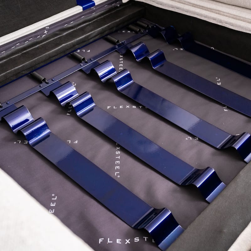 Flex Stain-Resistant Performance Fabric 4-Seat Sectional built with Blue Steel Spring™ and Storage Ottoman by Flexsteel