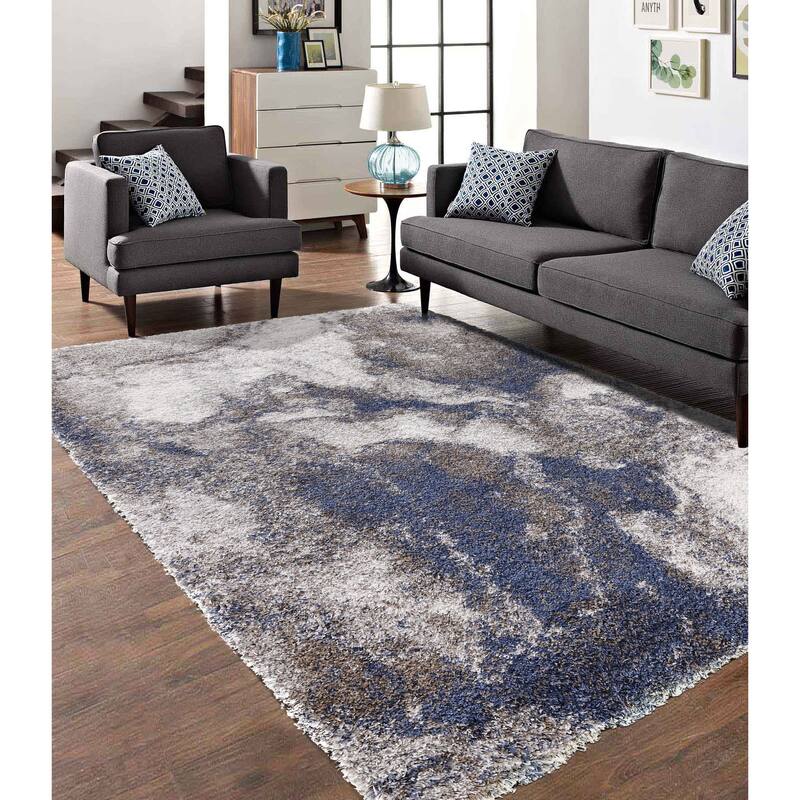 Noori Rug Lux Adrian Abstract Modern 2-inch Thick Shag Rug