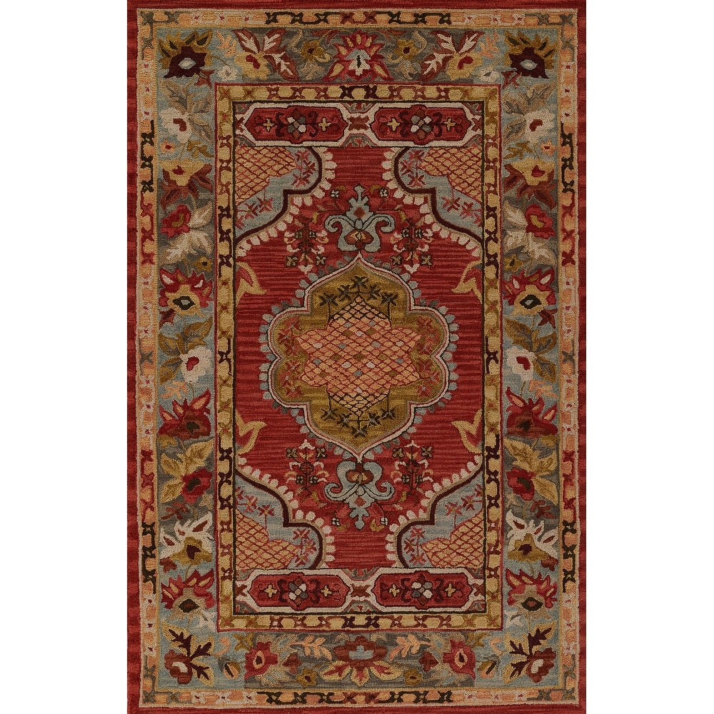 Momeni Tangier Hand Tufted Wool Medallion Area Rug
