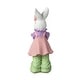 preview thumbnail 9 of 22, Glitzhome Easter Resin Bunny Boy Girl Table Statue Decoration Rabbit Figurine with Flower Party Ornaments
