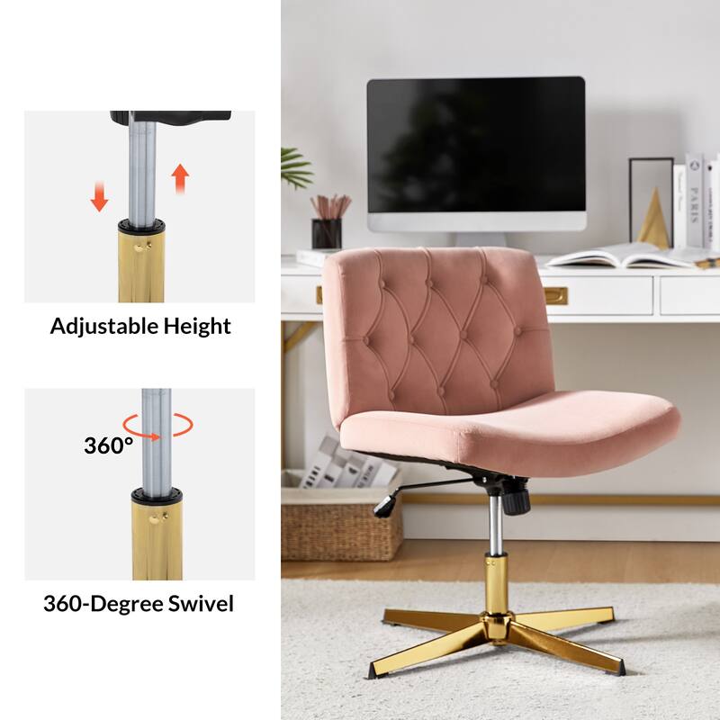 Alfons 360-Degree Swivel & Height Adjustable Task Chair by HULALA HOME