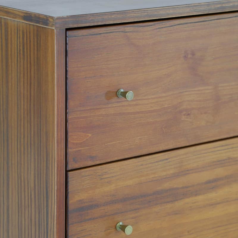 Grain Wood Furniture Mid Century 6-Drawer Dresser