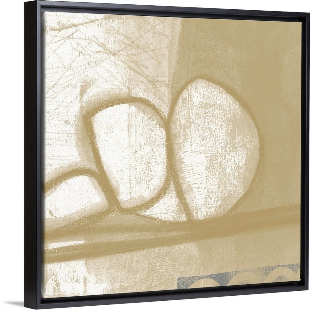 Shop Contemporary Camel And Ash Abstract V Black Float Frame