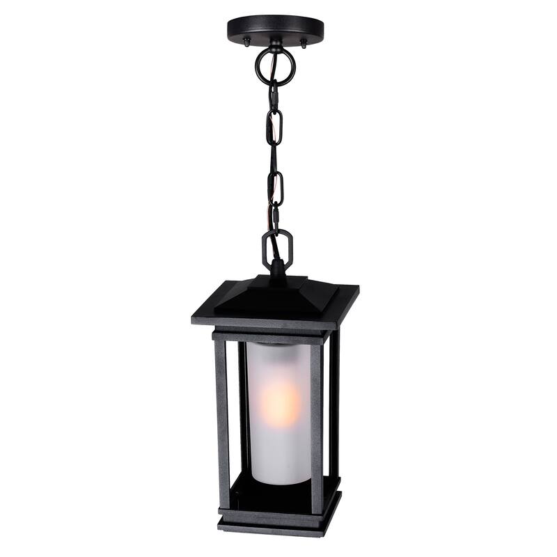 Granville 1 Light Black Outdoor Hanging Light