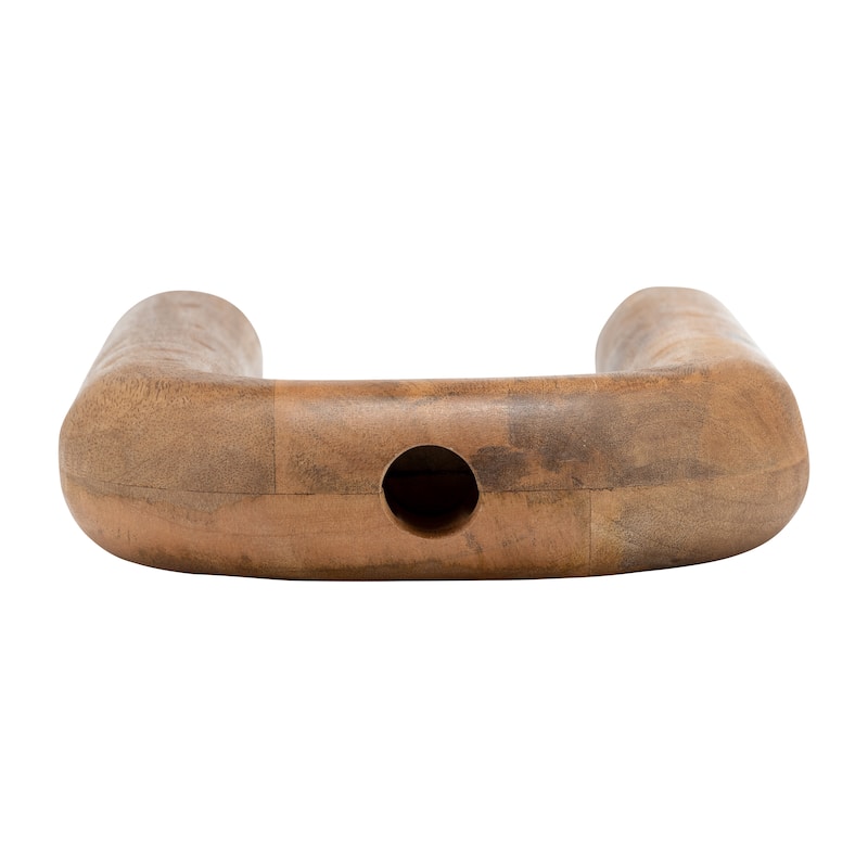 Sagebrook Home Wood Horseshoe Vase