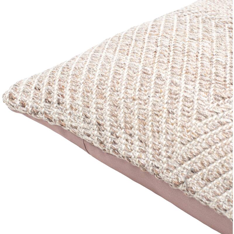 Devontae Farmhouse Solid Color Decorative Throw Pillow