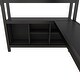 preview thumbnail 36 of 50, All-in-One Metal Loft Bed with L-Shaped Desk & Wardrobe, Bedrooms Bed Frame with Storage Cubes, Shelves, Full-Length Guardrails