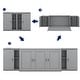 preview thumbnail 40 of 44, Murphy Bed with Shelves, Cabinets and USB Ports