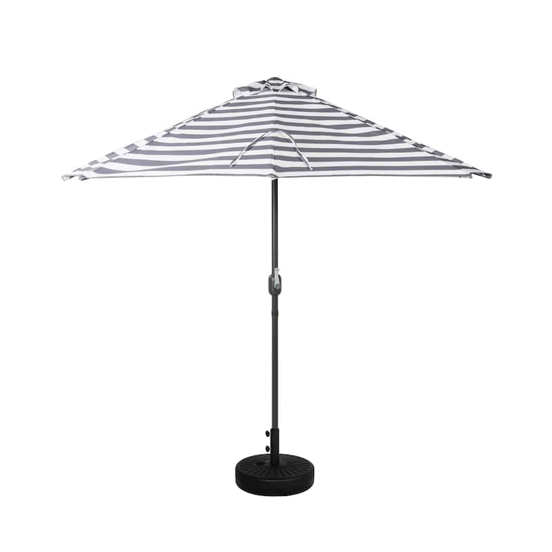 Soomer 9-Ft Half Umbrella with Fillable Black Base