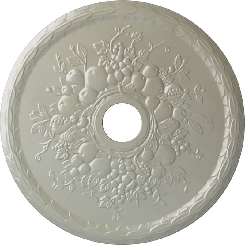 22 5/8"OD x 3 5/8"ID x 5/8"P Grape Ceiling Medallion