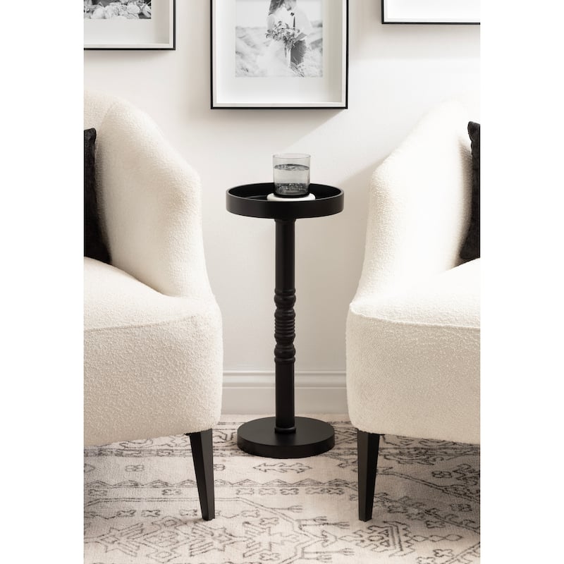 Kate and Laurel Bellport Pedestal End Table - 10x10x22
