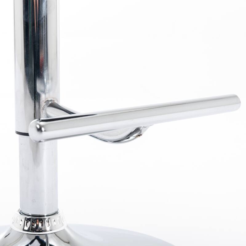 Swivel Velvet Barstools Adjusatble Seat Height from 25-33 Inch, Modern Upholstered Chrome base Bar Stools with Tufted Backs