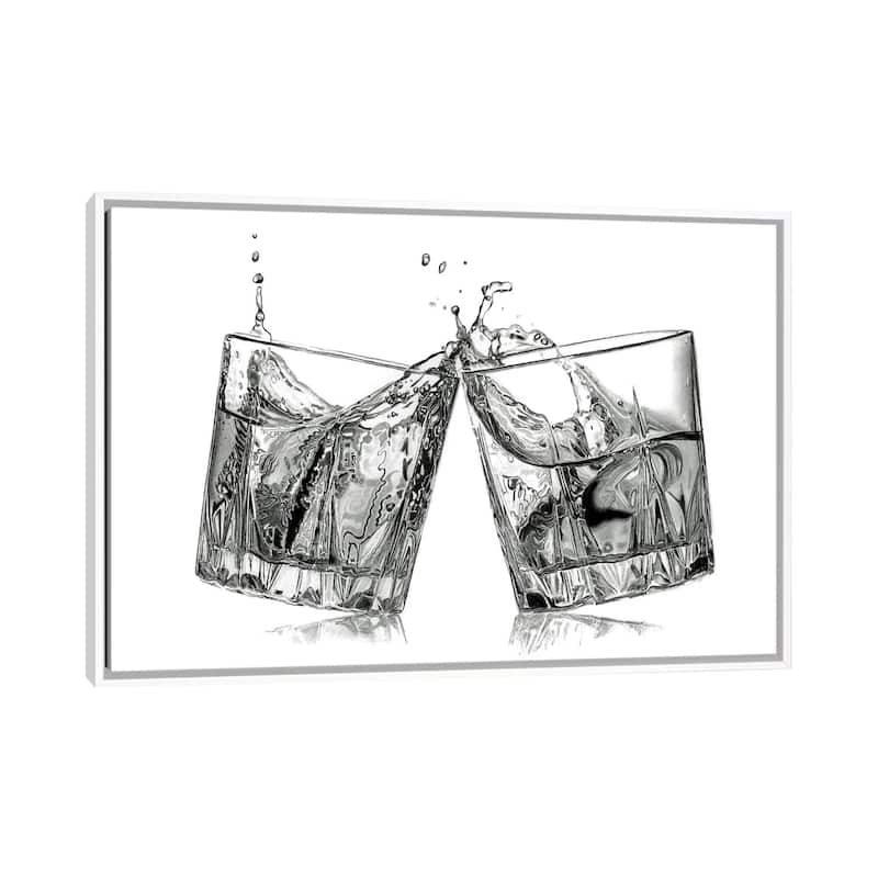 iCanvas "Bourbon Cheers" by Paul Stowe Framed Canvas Print - White - 26x40