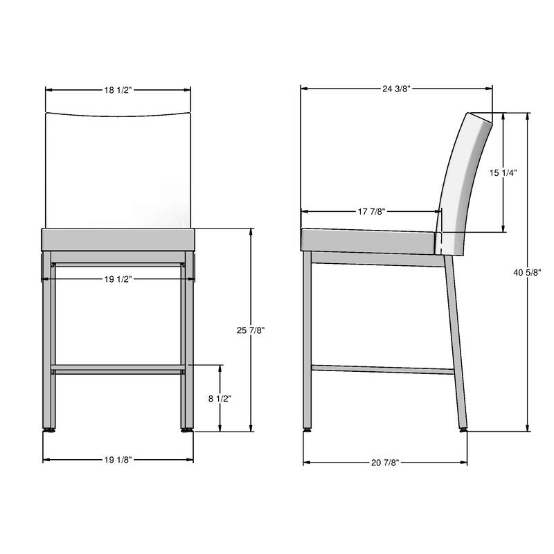 Amisco Perry Plus Counter and Bar Stool