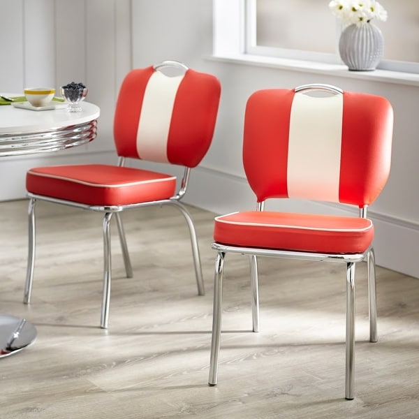 Simple Living Raleigh Retro Dining Chairs Set of 2 On Sale