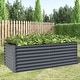 6x3x2ft Galvanized Raised Garden Bed, Planter Garden Boxes Large Metal ...