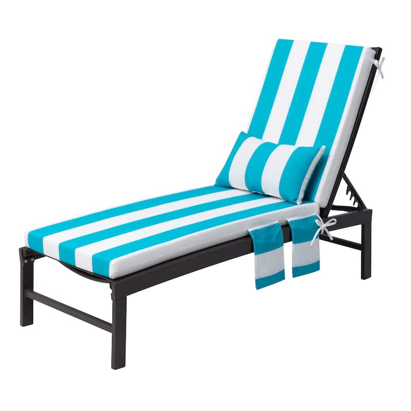 Pellebant Outdoor Lounge Chair Cushions with Pillow