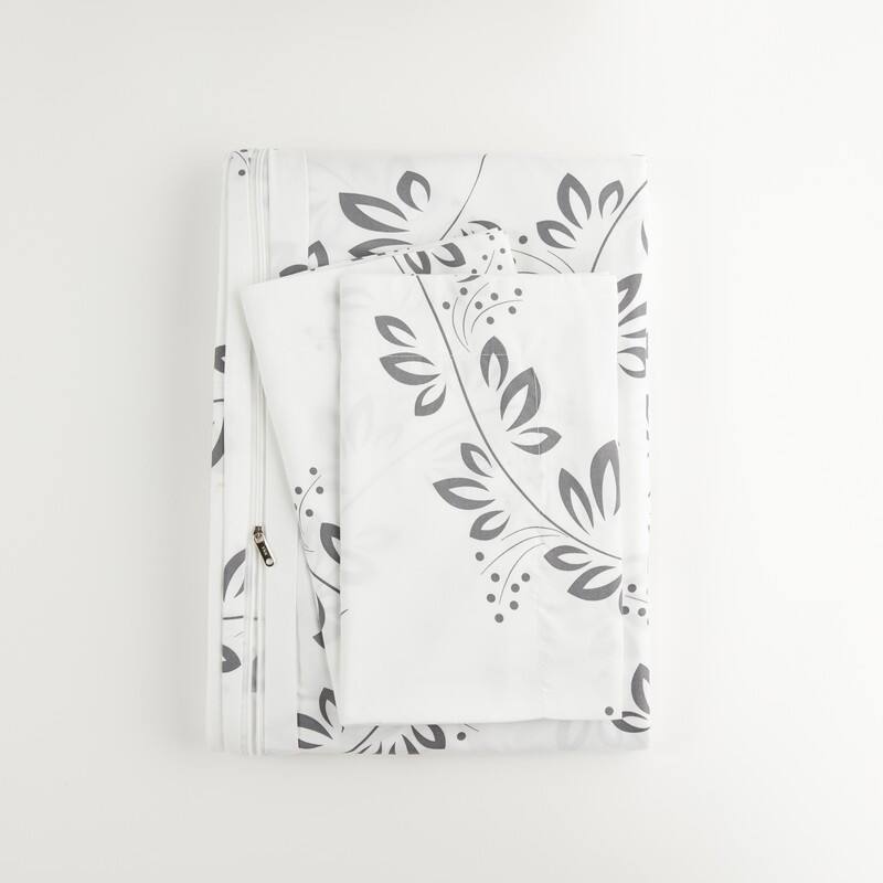 Simply Soft Oversized 3 Piece Simple Vine Print Duvet Cover Set