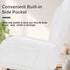 preview thumbnail 16 of 24, VECELO Rocking Chair, Modern Upholstered Teddy Fabric Nursery Glider with Padded Seat, High Backrest, Armchair and Pocket
