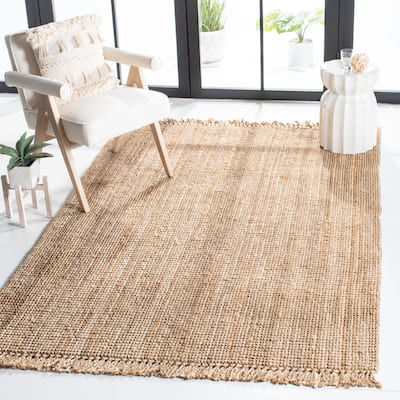 SAFAVIEH Handmade Natural Fiber Mirnesa Jute Rug with Fringe