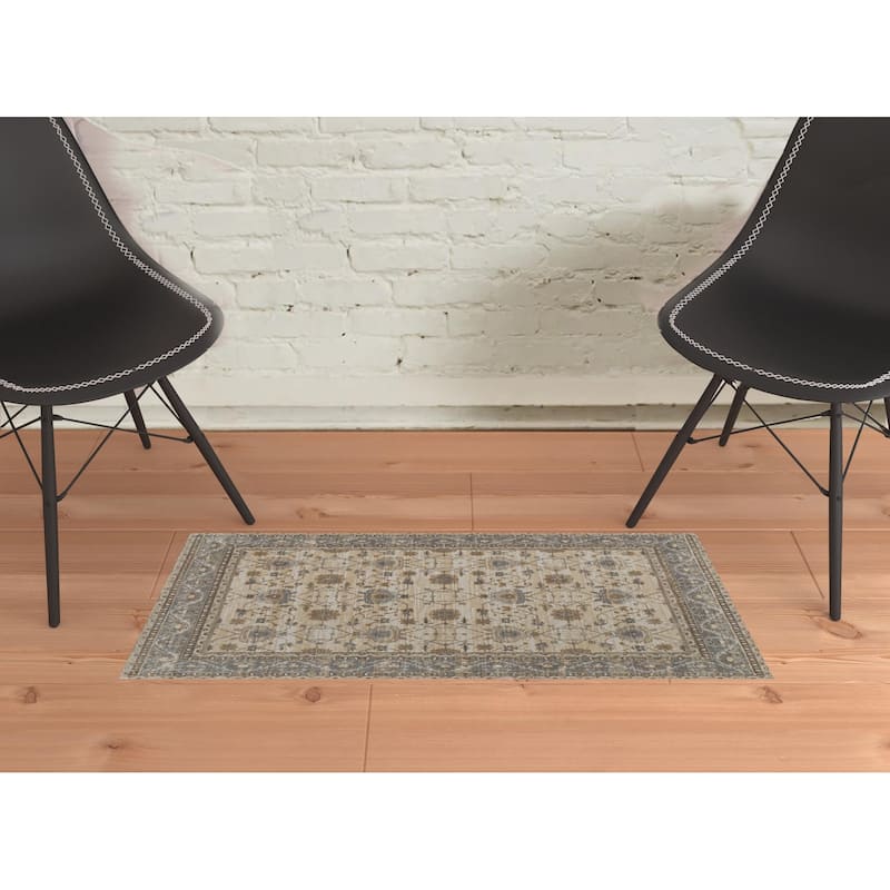 Sidi Power Loomed Area Rug By HomeRoots - 2' x 3'