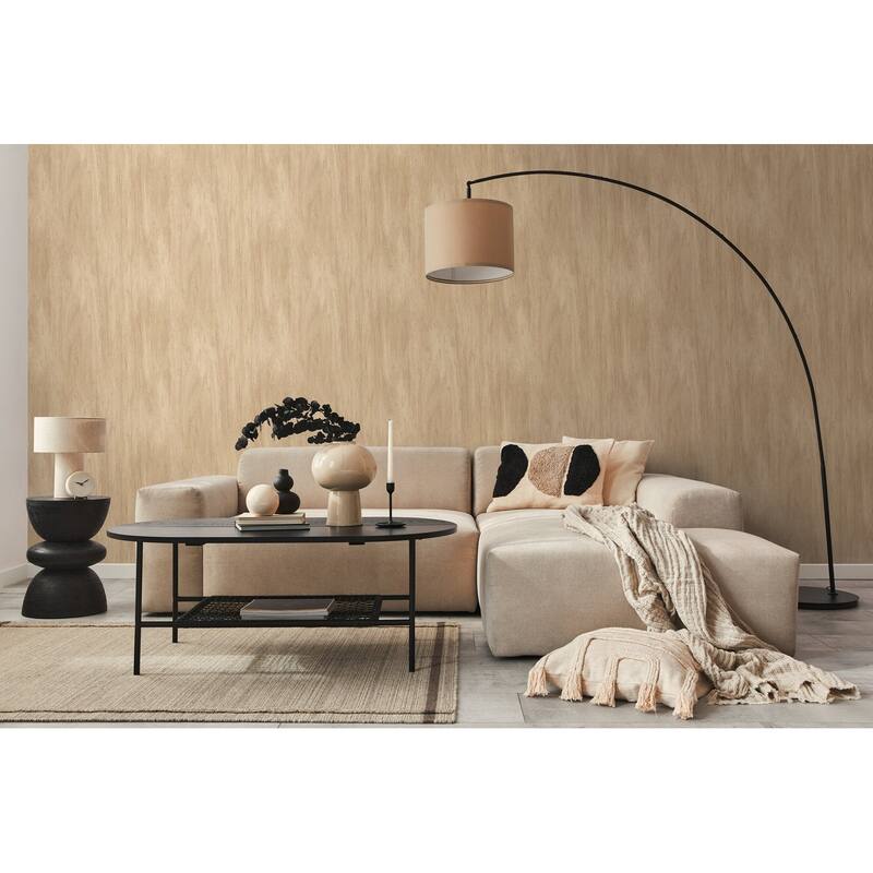 Galerie Wallcoverings Woods and Wicker Collection Wood Effect Matte Finish Vinyl on Non-woven Wallpaper Roll