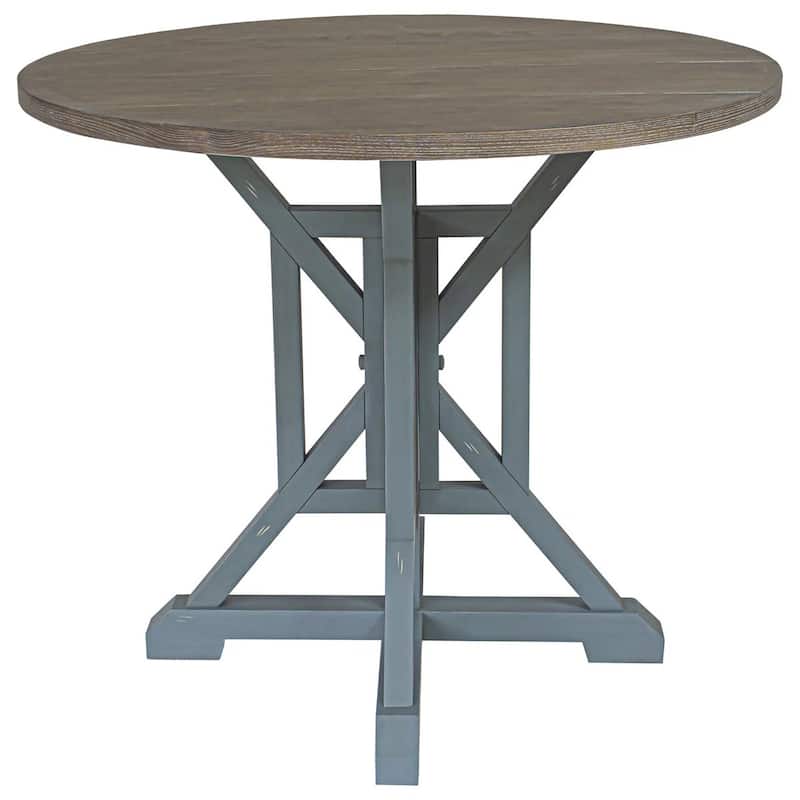 Belsey Round Solid Wood Counter Table