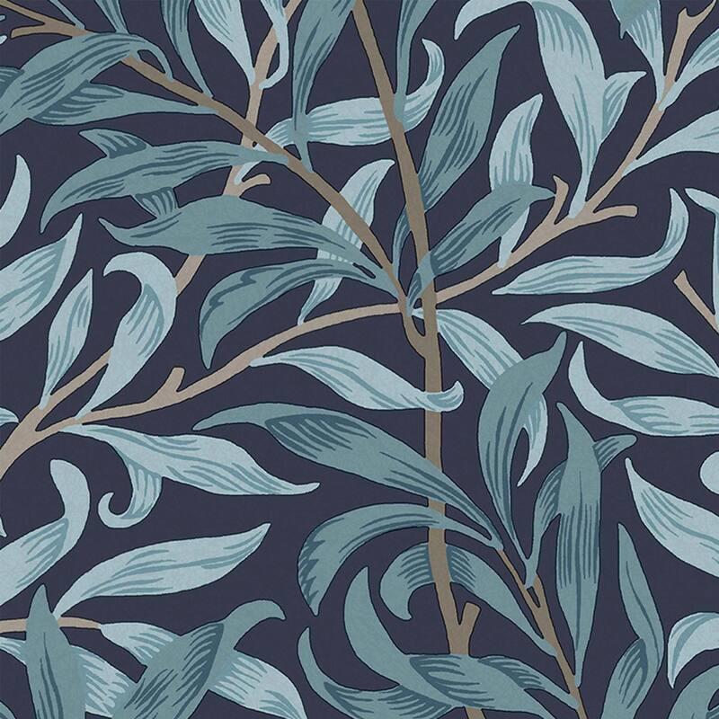 William Morris Willow Bough Deep blues Wallpaper