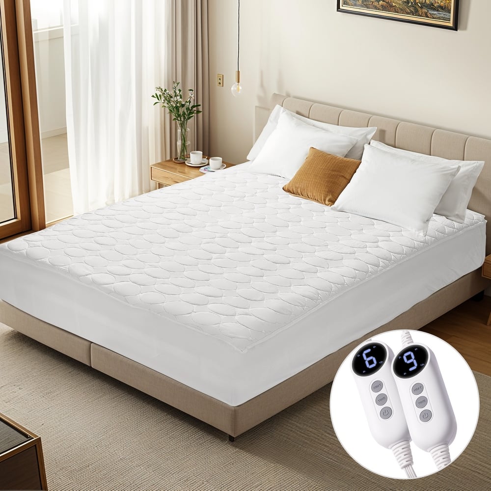 Temperature Regulating Electric Heated Mattress With Controllers